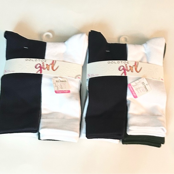 Gold toe Girls Knee High Socks 10 Pairs NWT - Picture 3 of 8